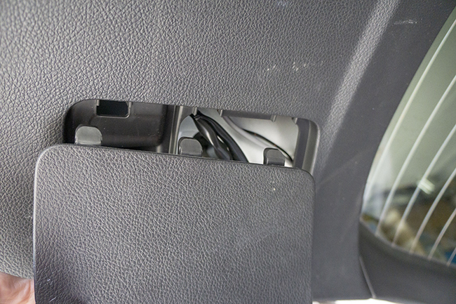 Picture of hatch lid tail light access cover for 2010 Subaru Outback.